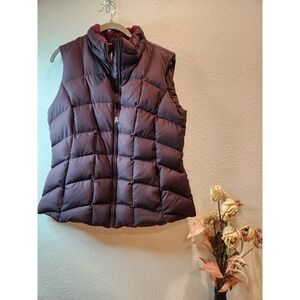 Eddie Bauer Women's EB650 Down‎ Puffer Vest Brown 650 Fill Lightweight Warm M